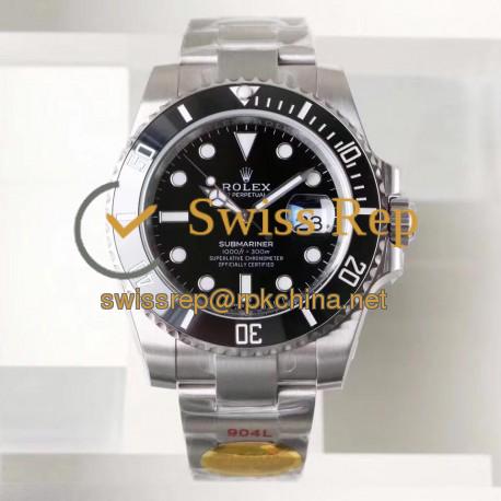 Replica Rolex Submariner Date 116610LN NAIL Maker Stainless Steel 904L Black Dial Swiss 3135