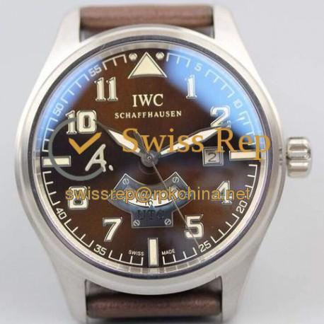 Replica IWC Pilot Antoine De Saint Expert IW326104 GMT 44MM Stainless Steel Black Dial Swiss IWC 30710