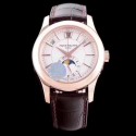 Replica Patek Philippe Annual Calendar 5205R-001 KM Rose Gold White Dial Swiss 324SQALU 24H/206