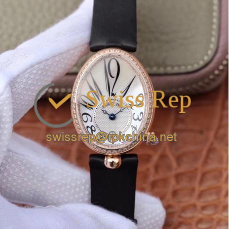 Replica Breguet Reine de Naples 8918BR/58/964/D00D ZF Rose Gold & Diamonds Mother Of Pearl Dial Swiss Caliber 537/3