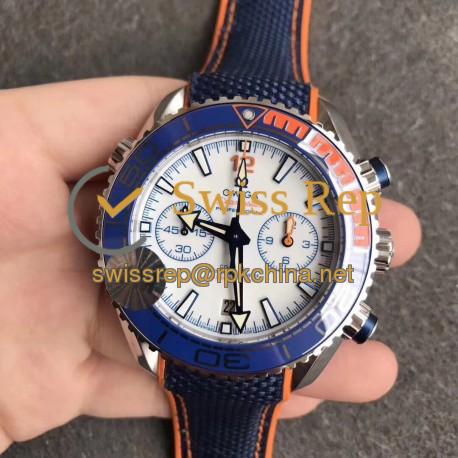 Replica Omega Seamaster Planet Ocean 600M Michael Phelps 215.32.46.51.04.001 OM V2 Stainless Steel White Dial Swiss 9900