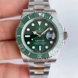 Submariner Date 116610 LV 2019 Noob Factory V10 SS 904L Green Dial 3135