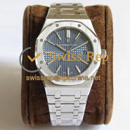 Replica Audemars Piguet Royal Oak 15400 JF V5 Stainless Steel Blue Dial Swiss 3120