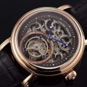 Replica Patek Philippe Tourbillon Rose Gold Skeleton & Black Dial Swiss Tourbillon