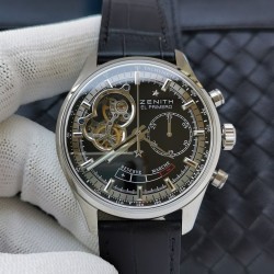 El Primero AXF SS Black Dial Lemania