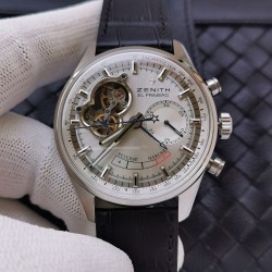 El Primero AXF SS Silver Dial Lemania