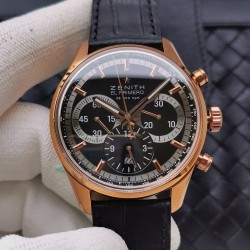 El Primero Chrono AXF Rose Gold Black Dial 7750