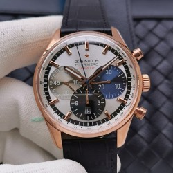 El Primero Chrono AXF Rose Gold Silver Dial 7750