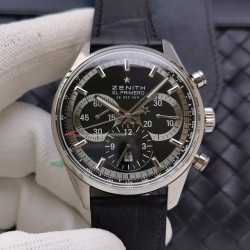 El Primero Chrono AXF SS Black Dial 7750