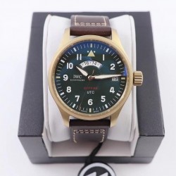 Pilot UTC Spitfire Edition MJ271 IW327101 ZF Bronze Green Dial 2836