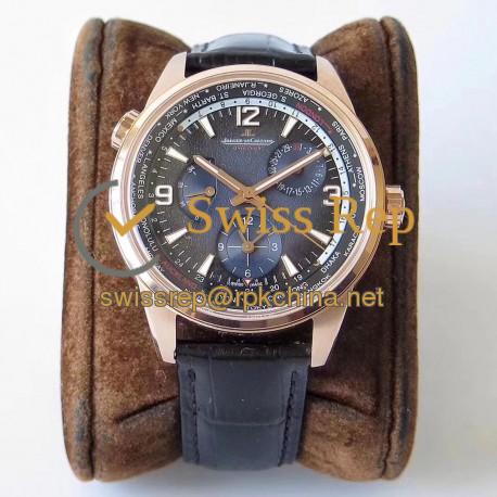 Replica Jaeger-LeCoultre Polaris Geographic WT TWA Rose Gold Blue Dial Swiss Caliber 936A/1