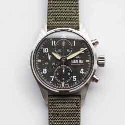 Pilot Chrono ZF SS Green Dial 7750 (Free Strap)