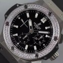 Replica Hublot Big Bang Stainless Steel Diamonds Bezel Swiss 7750