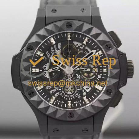 Replica Hublot Big Bang Depeche Mode Black Ceramic Skeleton Dial Swiss HUB4100