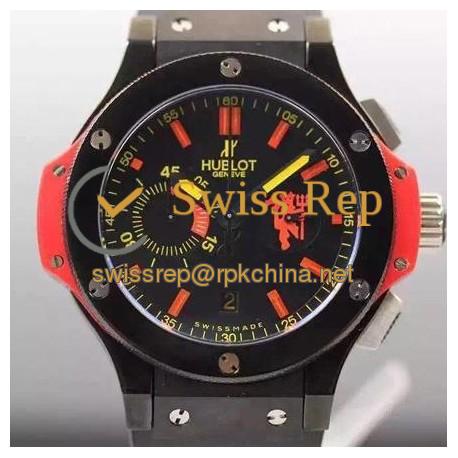 Replica Hublot Big Bang Red Devil Manchester PVD Black Dial Swiss HUB4100