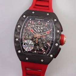 RM011 NTPT Chrono Lotus F1 Team Romain Grosjean KVF Forged Carbon Black Dial 7750 V2