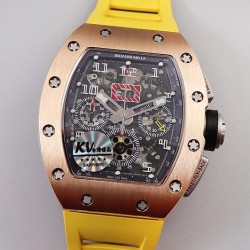 RM011 Chrono KVF Rose Gold Black Dial 7750 V3