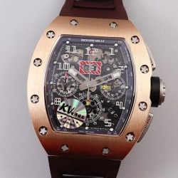 RM011 Chrono KVF Rose Gold Black Dial 7750 V3