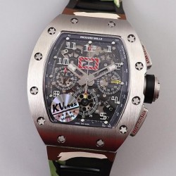 RM011 Chrono KVF SS Black Dial 7750 V3