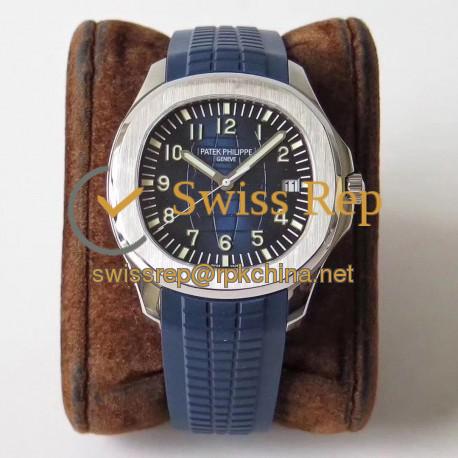 Replica Patek Philippe Aquanaut 5168G-001 ZF Stainless Steel Blue Dial Swiss 324SC