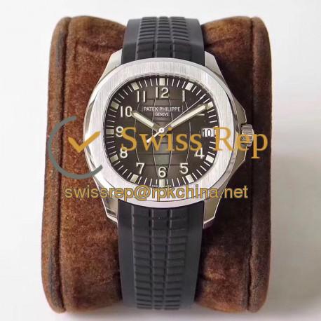 Replica Patek Philippe Aquanaut Jumbo 5167A-001 ZF Stainless Steel Brown Dial Swiss 324SC