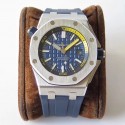 Replica Audemars Piguet Royal Oak Offshore Diver 15710ST.OO.A027CA.01 JF V8 Stainless Steel Blue Dial Swiss 3120