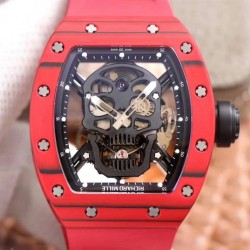 RM052-01 JBF Red Forged Carbon Skeleton Dial Tourbillon