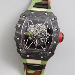 RM035-01 Rafa Nadal KVF V3 Forged Carbon Black Dial Camouflage Strap M8215