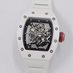 RM55 KVF V3 White Ceramic & Black Titanium Black Dial M8215