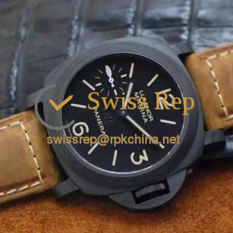 Replica Panerai Luminor Marina PAM 417 New York Special Boutique Edition Carbotech Black Dial Swiss P3000