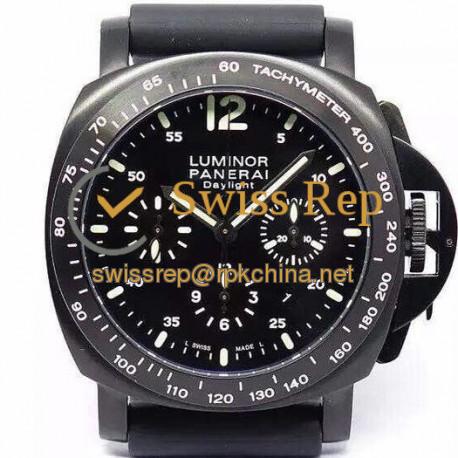 Replica Panerai Luminor Daylight PAM 250 Special Edition Black Ceramic Black Dial Swiss 7750