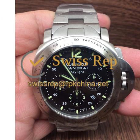 Replica Panerai Luminor Daylight PAM 250 Stainless Steel Black Dial Swiss 7750