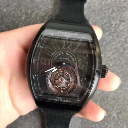 Vanguard V45 FM2001-02 ABF PVD Black Dial Tourbillon