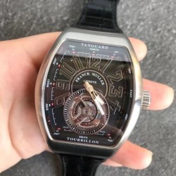 Vanguard V45 FM2001-02 ABF SS Black Dial Tourbillon