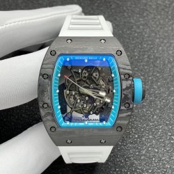 RM055 Yas Marina Circuit ZF NTPT Blue Dial White Rubber Strap NH05A V3