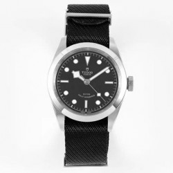 Black Bay 41mm M79540 LF Black Dial Black Nylon Strap 2824