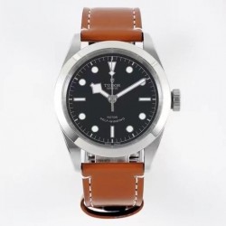 Black Bay 41mm M79540 LF SS Black Dial Brown Leather Strap 2824