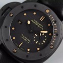 Replica Panerai Luminor Submersible 1950 PAM 607 Ceramic Black Dial Swiss P9000