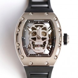 RM052 EURF Titanium Diamond Skull Dial Tourbillon