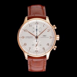 Portugieser Chrono AZF Rose Gold Silver Dial 7750 V2