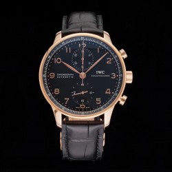 Portugieser Chrono AZF Rose Gold Black Dial 7750 V2