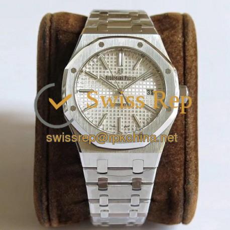 Replica Audemars Piguet Royal Oak 15400 JF V5 Stainless Steel Silver Dial Swiss 3120