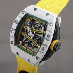 RM61-01 Yohan Blake NTPT ZF Yellow Dial Yellow Nylon Strap Seiko NH05A