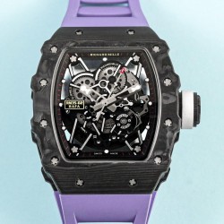 RM35-02 Rafa Nadal KUF NTPT Purple Rubber Strap Seiko NH05A