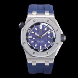 Royal Oak 15720 BF SS Blue Dial Blue Rubber Strap 4308