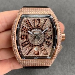 Vanguard V45 ABF Rose Gold & Diamond Black Dial 2824