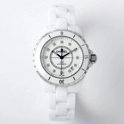 J12 38mm East Factory White Korea Ceramic White Dial Diamond Markers 2892