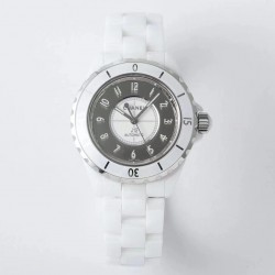 J12 38mm East Factory White Korea Ceramic White/Black Dial 2892