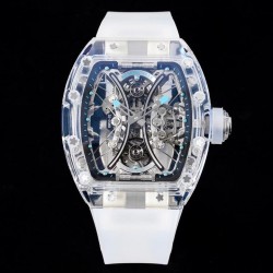 RM 53-02 Pablo Mac Donough RMF Sapphire Skeleton Blue Rubber Strap Dial Tourbillon