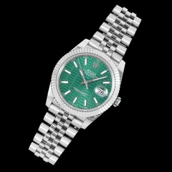 DateJust 41mm 126334 DIWF SS 904L Green Fluted Dial Jubilee Bracelet 3235